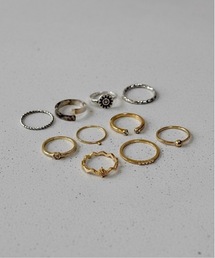 Burner（バーナー）の「【Cr+ov（クローヴ）】デザインリング　10点セット　cro-ring-1（リング）」