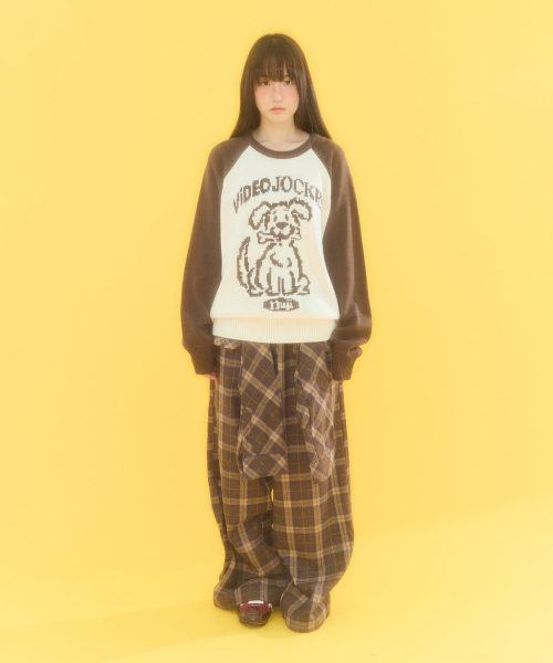 Video Jockey（ビデオジョッキー）の「プチラグランニットセーター [ブラウン]（ニット/セーター・レディース・ブラウン・MEDIUM）」の2枚目の写真