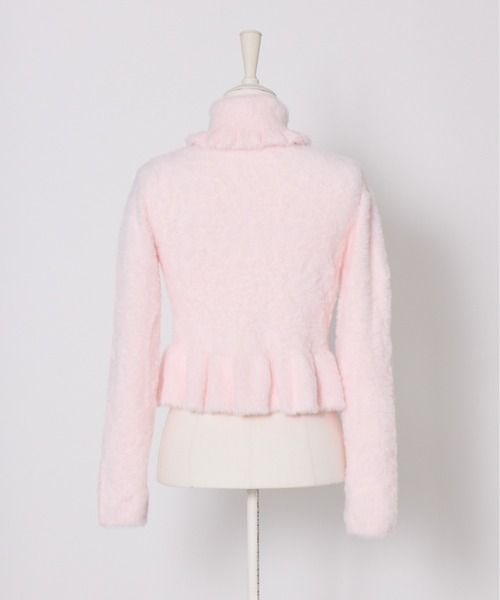 Fiorforte(フィオルフォルテ)の「Shaggy peplum knit(ニット/セーター・レディース・ホワイト/ピンク・FREE)」の12枚目の写真