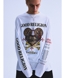 HIGHTIDEFRANKIE（ハイタイドフランキー）の「GOOD RELIGION LONG SLEEVE WHITE（Tシャツ/カットソー）」