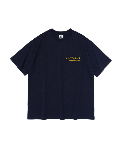 OUNDERR(オアンダーアール)の「RIDING BIKE CAT オーバーサイズ 半袖Tシャツ (ネイビー)(Tシャツ/カットソー・レディース・その他・SMALL/MEDIUM/LARGE/X-LARGE/2XL)」の7枚目の写真
