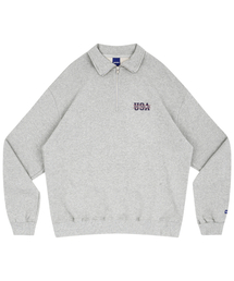 STAFF ONLY（スタッフオンリー）の「USA HALF ZIP-UP (MELANGE GREY)（スウェット）」
