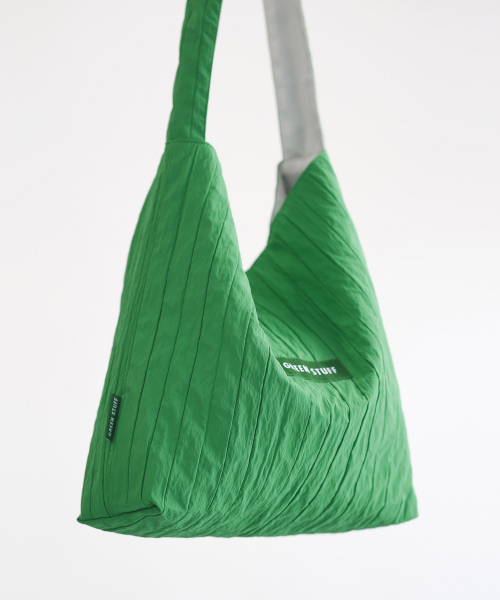 GREEN STUFF（グリーンスタッフ）の「シンプルなショッパーバッグ62ボリュームライン - green（ショルダーバッグ・レディース・その他・FREE）」の2枚目の写真