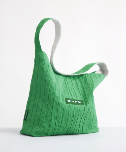GREEN STUFF（グリーンスタッフ）の「シンプルなショッパーバッグ62ボリュームライン - green（ショルダーバッグ・レディース・その他・FREE）」の5枚目の写真