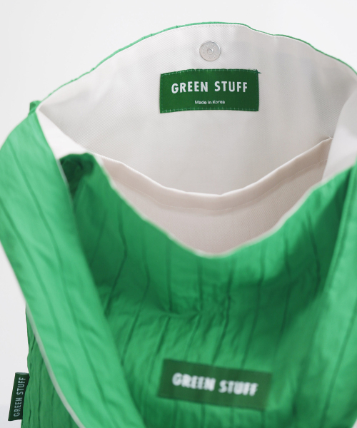 GREEN STUFF（グリーンスタッフ）の「シンプルなショッパーバッグ62ボリュームライン - green（ショルダーバッグ・レディース・その他・FREE）」の6枚目の写真