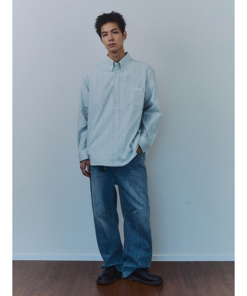 KIJUN MEN(キジュンメンズ)の「Natural Stripe Button Down Shirt Blue(シャツ/ブラウス・メンズ・その他・LARGE/MEDIUM)」の9枚目の写真