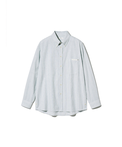 KIJUN MEN(キジュンメンズ)の「Natural Stripe Button Down Shirt Blue(シャツ/ブラウス・メンズ・その他・LARGE/MEDIUM)」の8枚目の写真