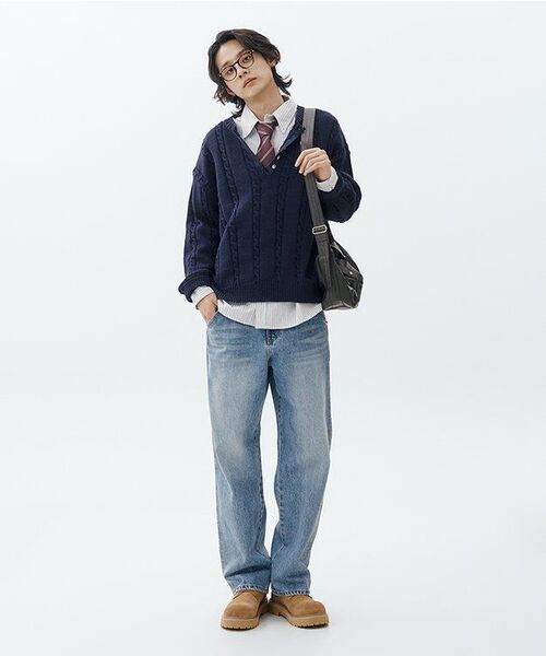 KIJUN MEN(キジュンメンズ)の「Natural Stripe Button Down Shirt Blue(シャツ/ブラウス・メンズ・その他・LARGE/MEDIUM)」の3枚目の写真