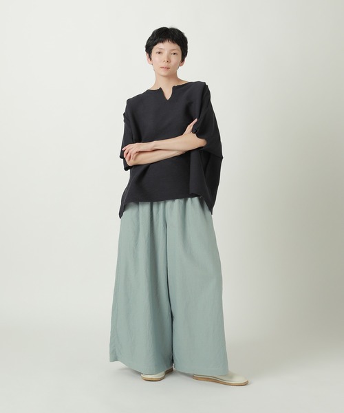 Plantation(プランテーション)の「リネンコットンキャンバス / パンツ / (O)(その他パンツ・レディース・ブラック/ライトブルー/カーキ/オフホワイト・M size)」の5枚目の写真