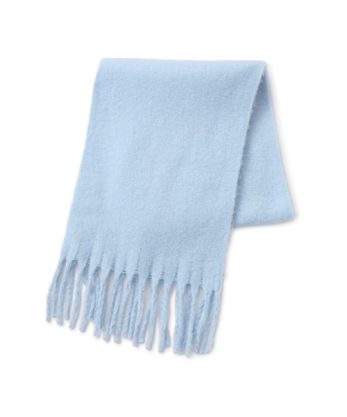 ROPE' PICNIC（ロペピクニック）の「バルキーフリンジストール（ストール/ショール・レディース・サックスブルー/グレー/キナリ/ベージュ系その他・FREE）」の4枚目の写真