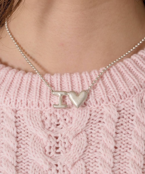 TINA：JOJUN（ティーナジョジュン）の「I Love You ペアネックレス TINA：JOJUN（ネックレス・レディース・シルバー・F）」の2枚目の写真