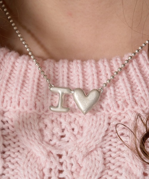 TINA：JOJUN（ティーナジョジュン）の「I Love You ペアネックレス TINA：JOJUN（ネックレス・レディース・シルバー・F）」の8枚目の写真