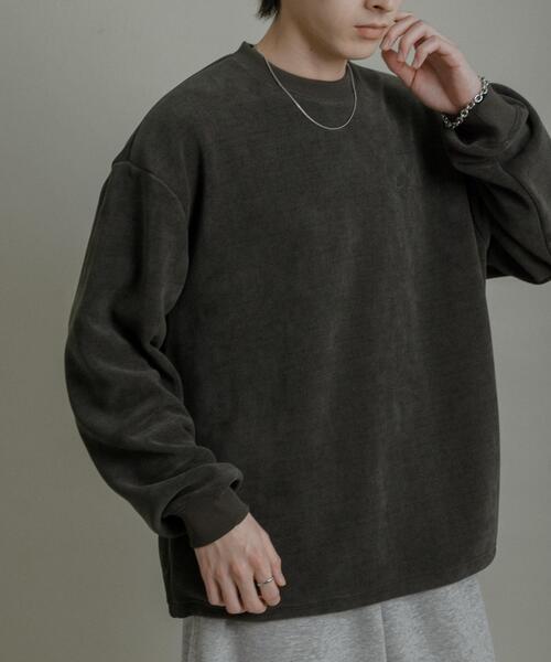 セール】ニットフリースクルーネックプルオーバー（ニット/セーター