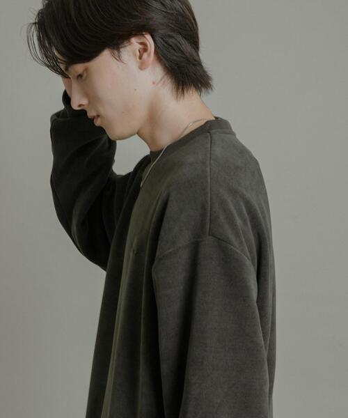 SENSE OF PLACE by URBAN RESEARCH(センスオブプレイスバイアーバンリサーチ)の「ニットフリースクルーネックプルオーバー(ニット/セーター・メンズ・ブラウン/チャコールグレー/ネイビー・MEDIUM/LARGE)」の5枚目の写真