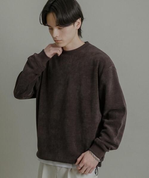 SENSE OF PLACE by URBAN RESEARCH(センスオブプレイスバイアーバンリサーチ)の「ニットフリースクルーネックプルオーバー(ニット/セーター・メンズ・ブラウン/チャコールグレー/ネイビー・MEDIUM/LARGE)」の18枚目の写真
