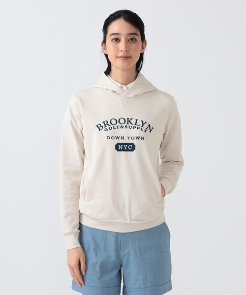 BEAMS GOLF（ビームスゴルフ）の「〈WOMEN〉PURPLE LABEL / ブルックリン 裏毛 スウェットパーカー（パーカー・レディース・グレー/ホワイト系その他5・LARGE/MEDIUM/SMALL）」の18枚目の写真
