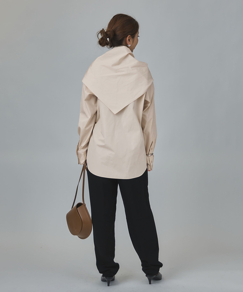 VERMEIL par iena（ヴェルメイユパーイエナ）の「バイアスシャツ（シャツ/ブラウス・レディース・スカイブルー/ベージュ・FREE）」の10枚目の写真