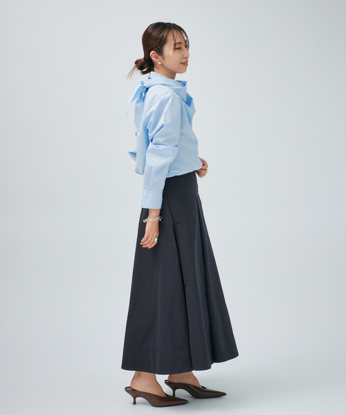 VERMEIL par iena（ヴェルメイユパーイエナ）の「バイアスシャツ（シャツ/ブラウス・レディース・スカイブルー/ベージュ・FREE）」の13枚目の写真