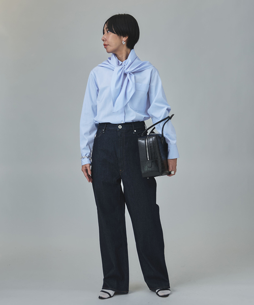 VERMEIL par iena（ヴェルメイユパーイエナ）の「バイアスシャツ（シャツ/ブラウス・レディース・スカイブルー/ベージュ・FREE）」の15枚目の写真