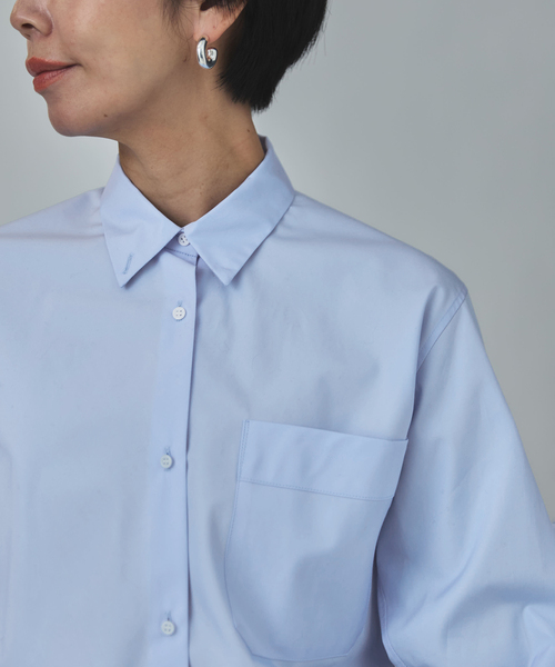 VERMEIL par iena（ヴェルメイユパーイエナ）の「バイアスシャツ（シャツ/ブラウス・レディース・スカイブルー/ベージュ・FREE）」の18枚目の写真