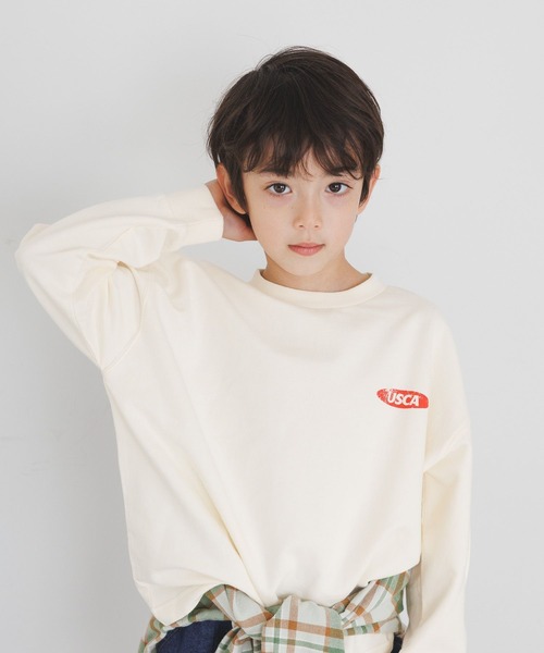 BAYFLOW（ベイフロー）の「[長いシーズン活躍！]SNOWバックプリントTシャツ(KIDS)（Tシャツ/カットソー・キッズ・オフホワイト/チャコール/ラベンダー・110cm/120cm/130cm/140cm/150cm）」の6枚目の写真