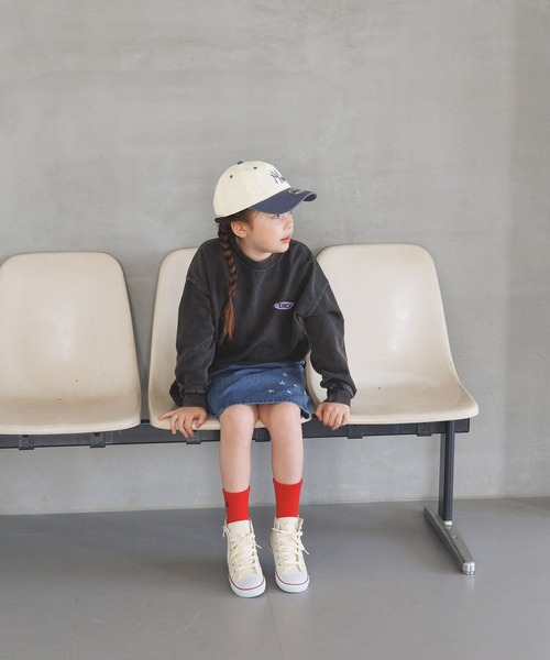 BAYFLOW（ベイフロー）の「[長いシーズン活躍！]SNOWバックプリントTシャツ(KIDS)（Tシャツ/カットソー・キッズ・オフホワイト/チャコール/ラベンダー・110cm/120cm/130cm/140cm/150cm）」の7枚目の写真