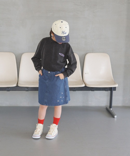 BAYFLOW（ベイフロー）の「[長いシーズン活躍！]SNOWバックプリントTシャツ(KIDS)（Tシャツ/カットソー・キッズ・オフホワイト/チャコール/ラベンダー・110cm/120cm/130cm/140cm/150cm）」の10枚目の写真