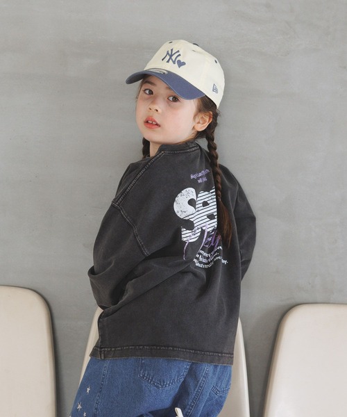 BAYFLOW（ベイフロー）の「[長いシーズン活躍！]SNOWバックプリントTシャツ(KIDS)（Tシャツ/カットソー・キッズ・オフホワイト/チャコール/ラベンダー・110cm/120cm/130cm/140cm/150cm）」の14枚目の写真