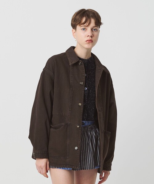 セール】＜H＞オーバーダイ デニム カバーオール（カバーオール）｜H