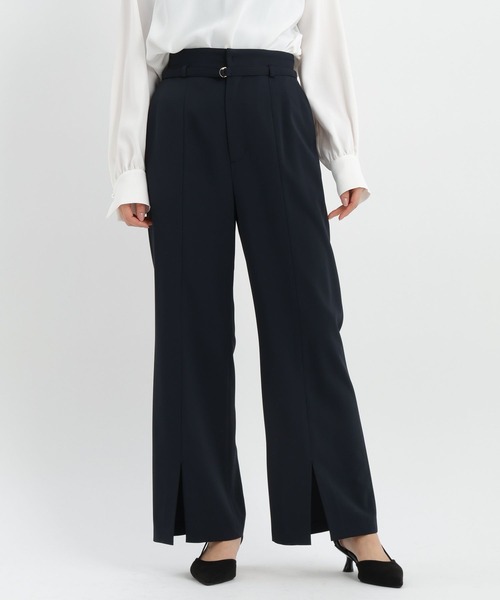 Andemiu(アンデミュウ)の「【セレモニー】フロントスリットハイウエストパンツ636783(スラックス・レディース・ブラック/ネイビー/アイボリー・SMALL/MEDIUM)」の22枚目の写真