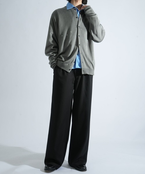 Starting Over（スターティングオーバー）の「two tuck baggy trousers/ツータック バギー トラウザー タックワイドパンツ（スラックス・メンズ・チャコールグレー/ブラック/グレー系その他・M/L）」の12枚目の写真