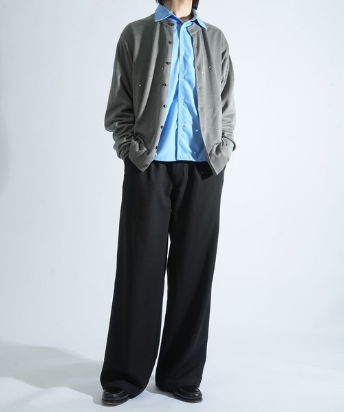 Starting Over（スターティングオーバー）の「two tuck baggy trousers/ツータック バギー トラウザー タックワイドパンツ（スラックス・メンズ・チャコールグレー/ブラック/グレー系その他・M/L）」の13枚目の写真