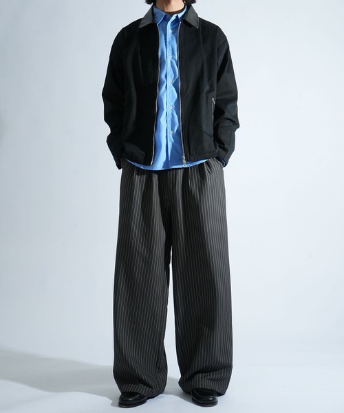 Starting Over（スターティングオーバー）の「two tuck baggy trousers/ツータック バギー トラウザー タックワイドパンツ（スラックス・メンズ・チャコールグレー/ブラック/グレー系その他・M/L）」の14枚目の写真