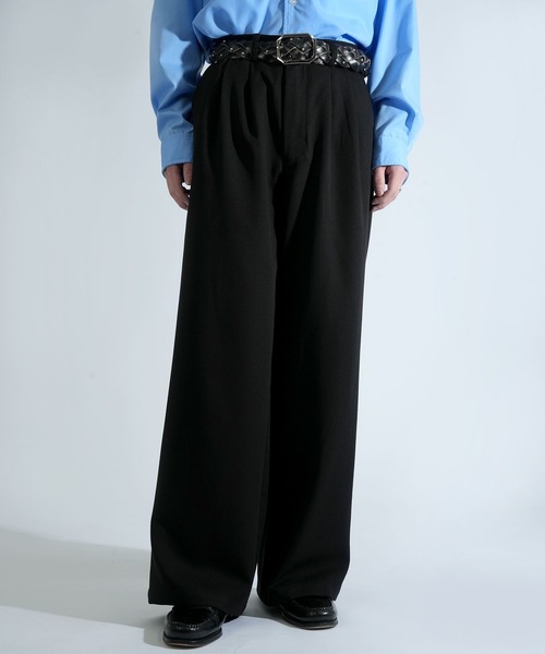 Starting Over（スターティングオーバー）の「two tuck baggy trousers/ツータック バギー トラウザー タックワイドパンツ（スラックス・メンズ・チャコールグレー/ブラック/グレー系その他・M/L）」の17枚目の写真