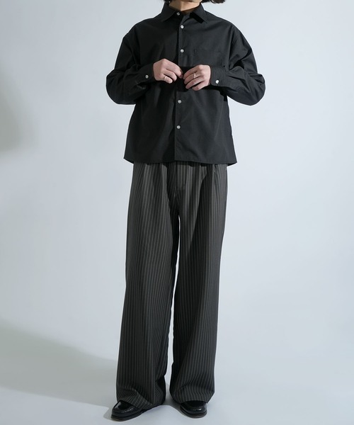 Starting Over（スターティングオーバー）の「two tuck baggy trousers/ツータック バギー トラウザー タックワイドパンツ（スラックス・メンズ・チャコールグレー/ブラック/グレー系その他・M/L）」の20枚目の写真