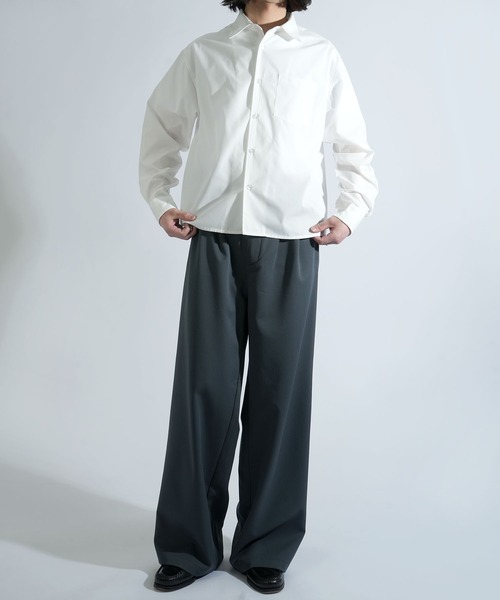 Starting Over(スターティングオーバー)の「two tuck baggy trousers/ツータック バギー トラウザー タックワイドパンツ(スラックス・メンズ・チャコールグレー/ブラック/グレー系その他・M/L)」の22枚目の写真