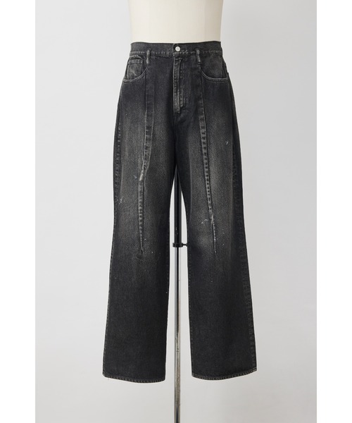 SHINYAKOZUKA(シンヤコヅカ)の「PAINTED ORDINARY CITY STRAIGHT(ISSUE#8)(デニムパンツ・メンズ・インディゴブルー/ブラック・LARGE/MEDIUM/SMALL)」の3枚目の写真