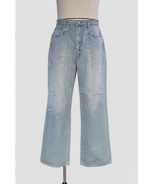 SHINYAKOZUKA(シンヤコヅカ)の「PAINTED ORDINARY CITY STRAIGHT(ISSUE#8)(デニムパンツ・メンズ・インディゴブルー/ブラック・LARGE/MEDIUM/SMALL)」の6枚目の写真