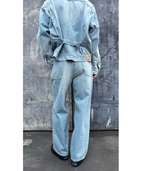 SHINYAKOZUKA(シンヤコヅカ)の「PAINTED ORDINARY CITY STRAIGHT(ISSUE#8)(デニムパンツ・メンズ・インディゴブルー/ブラック・LARGE/MEDIUM/SMALL)」の8枚目の写真