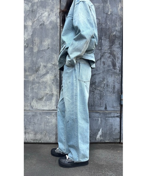 SHINYAKOZUKA(シンヤコヅカ)の「PAINTED ORDINARY CITY STRAIGHT(ISSUE#8)(デニムパンツ・メンズ・インディゴブルー/ブラック・LARGE/MEDIUM/SMALL)」の9枚目の写真