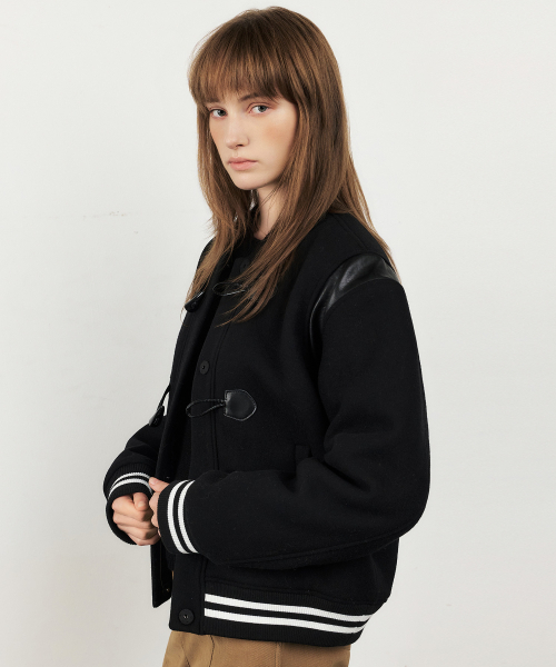 CITYBREEZE(シティブリーズ)の「ウールダッフルバスティジャケット_BLACK(デニムジャケット・レディース・ブラック・FREE)」の4枚目の写真