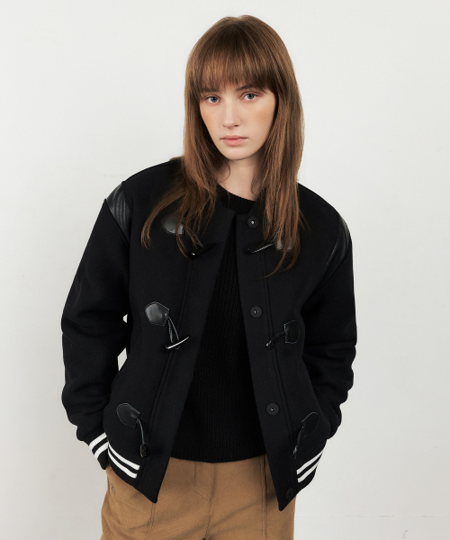 CITYBREEZE(シティブリーズ)の「ウールダッフルバスティジャケット_BLACK(デニムジャケット・レディース・ブラック・FREE)」の5枚目の写真