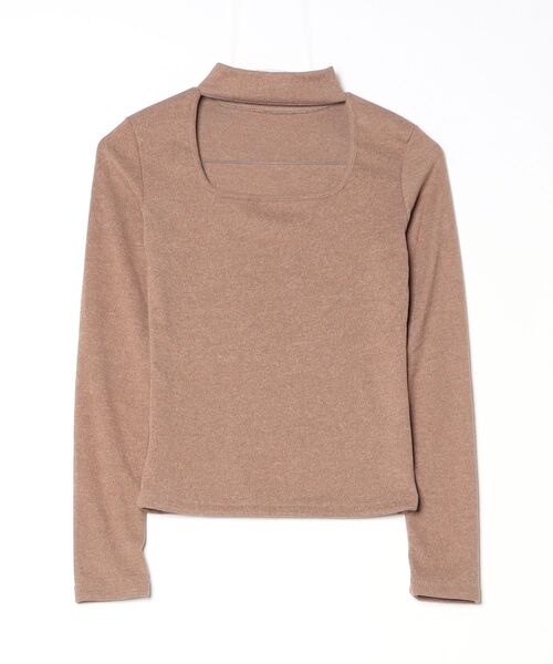 gossip!ロサンゼルス(ゴシップロサンゼルス)の「ネックストラップ スリムフィットトップス(ニット/セーター・レディース・ブラック/ダークグレー/ブラウン/ライトグレー/ホワイト・L/M/S)」の15枚目の写真