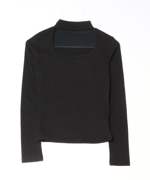 gossip!ロサンゼルス(ゴシップロサンゼルス)の「ネックストラップ スリムフィットトップス(ニット/セーター・レディース・ブラック/ダークグレー/ブラウン/ライトグレー/ホワイト・L/M/S)」の9枚目の写真
