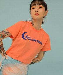 セールトゥザムーン 半袖Tシャツ オレンジ