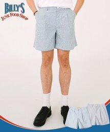 MAINBOOTH（メインブース）の「Billys Oversized Stripe Shorts(GREEN)（その他パンツ）」
