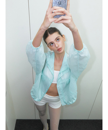 Sheer Wind Jumper, Mint