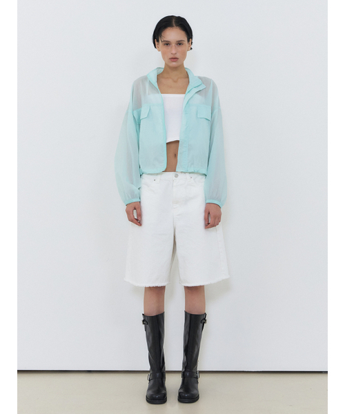 ETMON（エトモン）の「Sheer Wind Jumper, Mint（ナイロンジャケット・レディース・その他・FREE）」の5枚目の写真