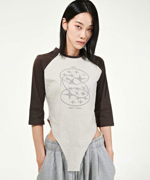 PIECEMAKER(ピースメーカー)の「3SC RAGLAN SUIT TEE (BEIGE)(Tシャツ/カットソー・レディース・その他・FREE)」の1枚目の写真