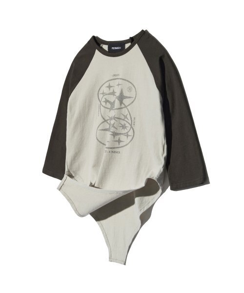 PIECEMAKER(ピースメーカー)の「3SC RAGLAN SUIT TEE (BEIGE)(Tシャツ/カットソー・レディース・その他・FREE)」の2枚目の写真